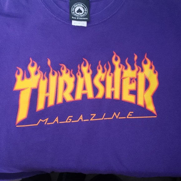 Thrasher Magazine Purple T Shirt Size Medium - Picture 3 of 6